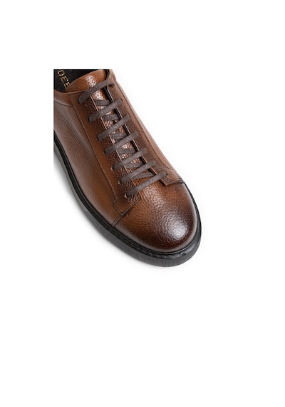 Deery Hakiki Deri Taba Rengi Erkek Sneaker Ayakkabı - 01954Mtbae02 Taba