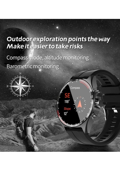 Rabbit Tech SK27 Business Metal - Deri - Silikon Kordonlu Akıllı Saat (İthalatçı Garantili)