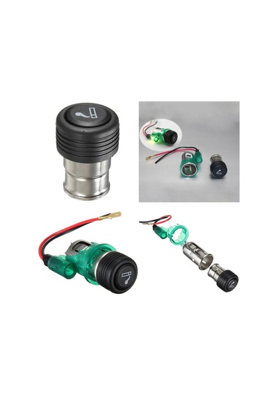 Yeşil Işıklı Çakmak 12v