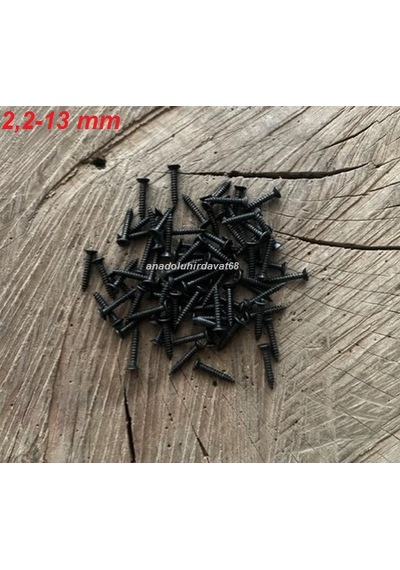 Dmr Siyah Mini Vida Menteşe Vidası Kutu Vidası 13mm 2,2 Mini Vida 100gr 13mm