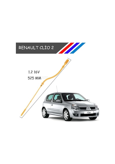 OTOZET Clıo 2 1.2 16V Motor Yağ Çubuğu Ölçüm Çubuğu
