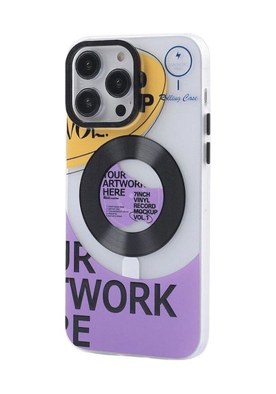 Apple İphone 13 Pro Max Kılıf Apollo Magneticsafe Desenli Kapak - Apollo Şeffaf