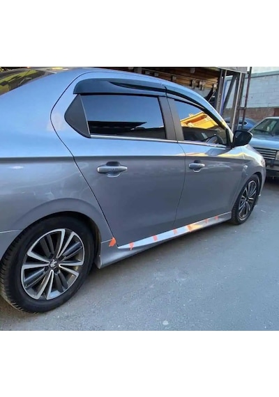 Citroen C Elysee Yan Marşpiyel Seti Plastik 2 Adet Mat Siyah 2013 Ve Üzeri Karlık+ek+bodykit