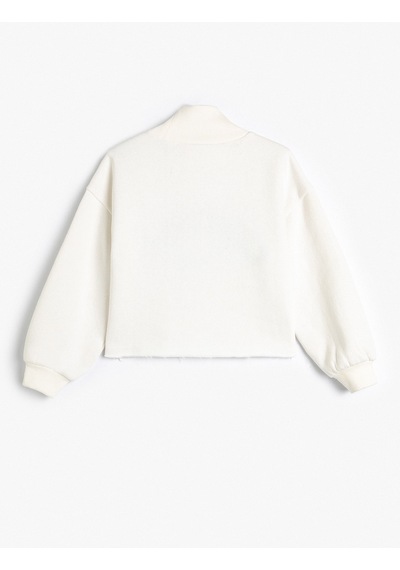 Koton Crop Oversize Kolej Sweatshirt Dik Yaka Şardonlu Ekru 4wkg10061ak 4WKG10061AK010 Ekru Koton Crop Oversize Kolej Sweatshirt Dik Yaka Şardonlu Ekru 4wkg10061ak 4WKG10061AK010 Ekru