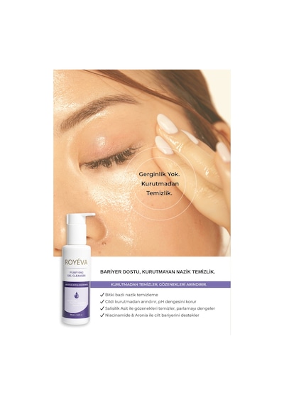 Royéva Gözenek Temizleyici ve Sebum Dengeleyici Arındırıcı Yüz Temizleme Jeli 150 ML