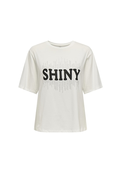 Only Bayan T Shirt 15346650 Beyaz-siyah Beyaz-siyah Beyaz - Siyah