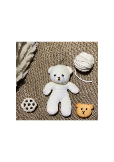 Anahtarlık Ayıcık 11 Cm 1 Adet Ekru - 690064671 Ekru