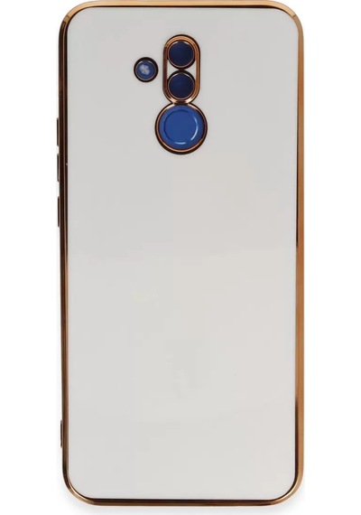 Newface Huawei Mate 20 Lite Kılıf Volet Silikon - Beyaz