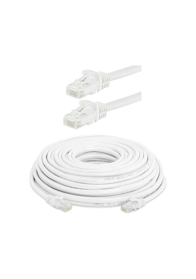 Tek-iş Cat6 Network Internet Ethernet Bilgisayar Kablosu Rj45 - Rj45 30 Metre Patch Kablo