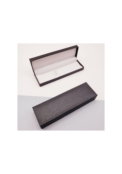 10 Adet Promosyon Kalem Kutusu Hediye Kutusu Pen Case, Antrasit Renk Süngerli Baskıya Uygun 16x5 Cm Diğer