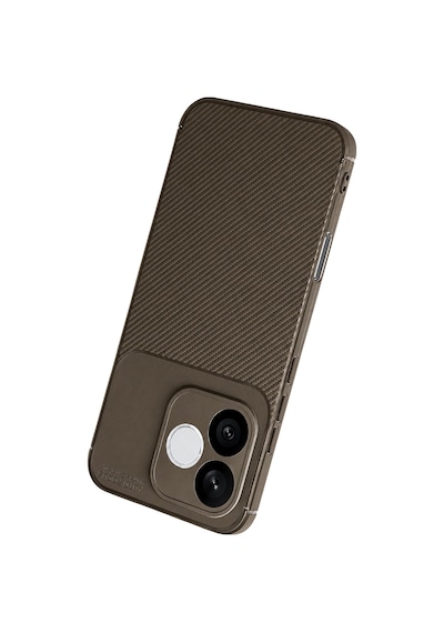 Newface - 408 - Huawei Honor 600 Lite Auto Focus Karbon Kapak - Csmo-tex - - Kahverengi