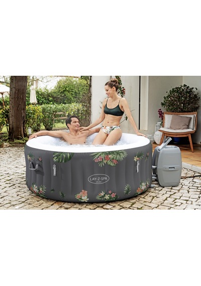 Lay-z-spa 60061 Aruba Signature Airjet Şişme Spa Havuzu, 2-3 Kişilik Gri