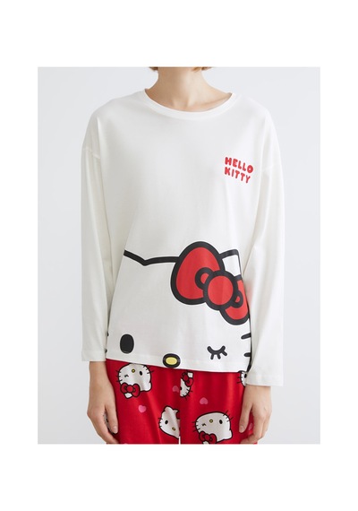 Lcw Young Kırmızı Hello Kitty Baskılı Kadın Pijama Takımı