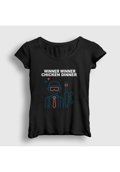 Presmono Kadın Neon Pubg T-shirt Siyah