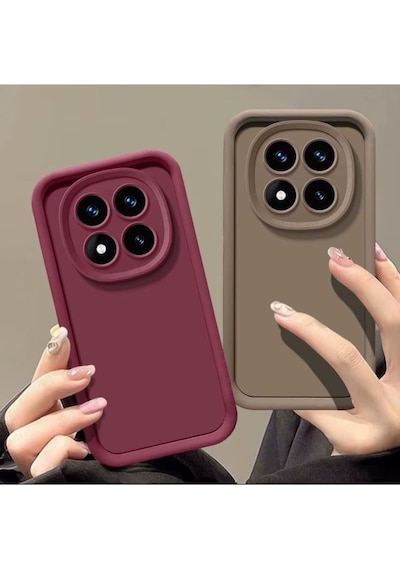 Xiaomi Redmi Note 14 Pro 5g / Poco X7 5g Kılıf Kamera Korumalı Kalın Kenarlı Viera Silikon Case Siyah