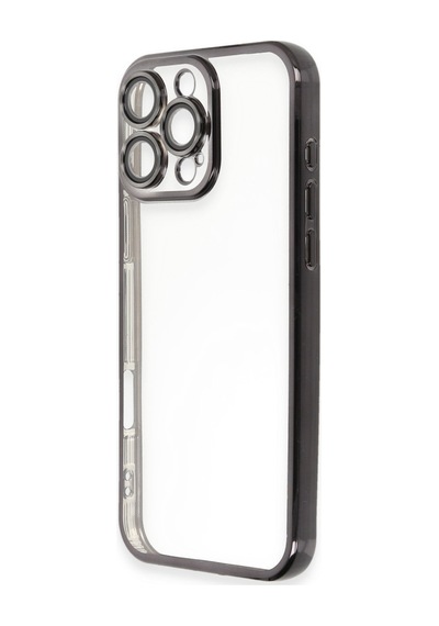 Apple iPhone Uyumlu,  16 Pro Max Kılıf Razer Lensli Silikon - Siyah