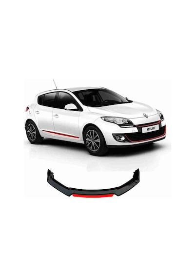 Sm Motors Megane 3 Lip 4 Parça Kırmızı / Tampon Eki Tyc00212404436