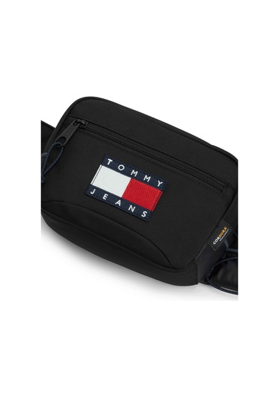 Tommy Hilfiger Erkek Marka Logolu Günlük Kullanıma Uygun Siyah Bel Çantası Am0am13872 Bds