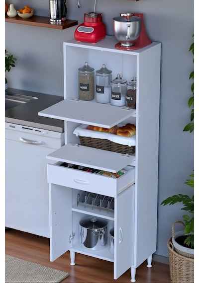 Eliusta Solaira 65 Cm Genişlik Kapaklı Mutfak Dolabı 4 Kapaklı, Çekmeceli Çok Amaçlı Mutfak/banyo Dolabı Beyaz Eliusta Solaira 65 Cm Genişlik Kapaklı Mutfak Dolabı 4 Kapaklı, Çekmeceli Çok Amaçlı Mutfak/banyo Dolabı Beyaz