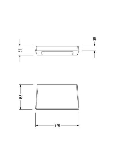 Serel - Helios Etajer Beyaz 250 Mm  - Hl14stl110h-