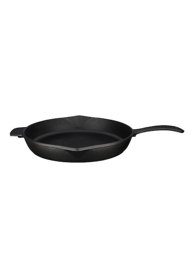 Lava Döküm Kızartma Tavası 34 CM Siyah Yuvarlak