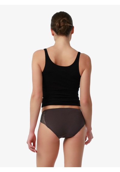 Kadın Modal Elastan Slip 1448 - Antrasit Antrasit