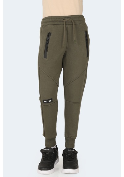 Slazenger Lamya 2 Li Set Unisex Çocuk Haki - Koyu Gri Eşofman Altı Haki - Koyu Gri