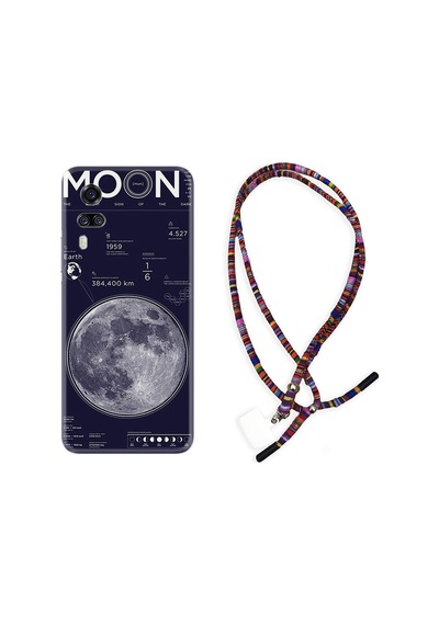 Vivo Y51 Kılıf Rasta Boyun Askılı Moon Info 1424