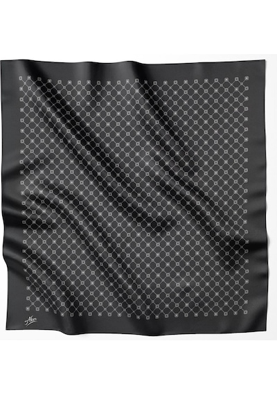 Aker Twill Eşarp - 7857795-911 Siyah Krem - Siyah Krem