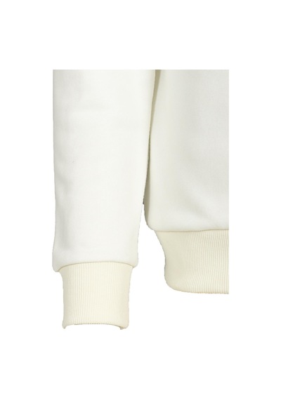 Beyaz Erkek Bisiklet Yaka Logo Nakışlı 3 İplik Çift Renk Sweatshirt Ncs Jeans 1624-beyaz Beyaz
