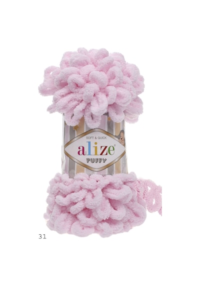 Alize Puffy 100 Gr Tekli 31 Bebe Pembe
