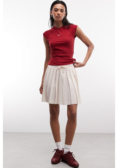Nike Sportswear Women's Mid Rise Pleated Skirt Cream Kadın Pileli Etek Krem