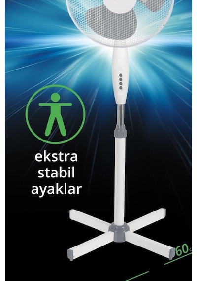 Kiwi Standlı Vantilatör Kfan-7417