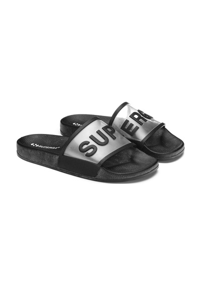 Superga 1908 Slides Clear İdentity Unisex Siyah Terlik Siyah-22