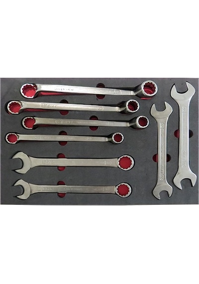 Brio Anahtar Iki Ağız-Kombine-Yıldız Set Set 8 Parça Ağır Iş Için
