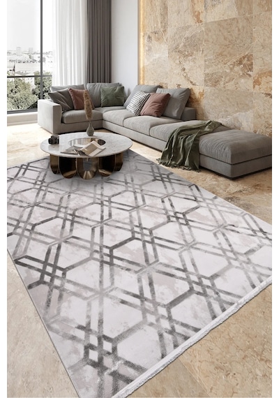 Youdayhomecollection Gaspina Model Halı 100x500 Gri