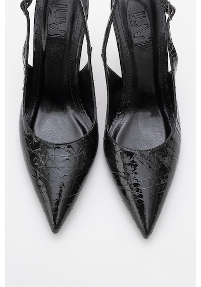 Luvishoes Luvi Shoes Chica Siyah Desenli Arkası Açık Sivri Burun Kadın Topuklu Ayakkabı Siyah Yılan Siyah Luvishoes Luvi Shoes Chica Siyah Desenli Arkası Açık Sivri Burun Kadın Topuklu Ayakkabı Siyah Yılan Siyah