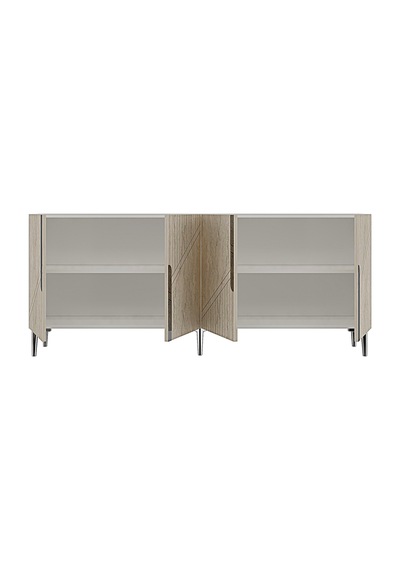 Ka1528bts Evva Konsol Ve Tv Sehpası Beyaz-traverten-silver 150cm