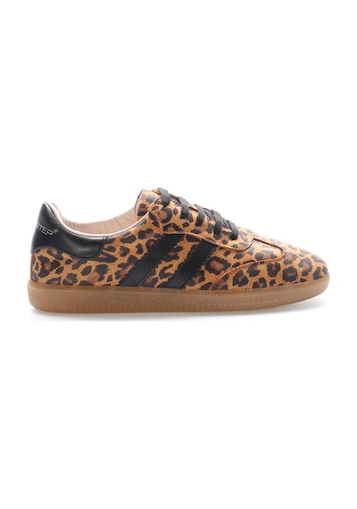 Fast Step Hakiki Deri Kadın Casual Ayakkabı 182za2324 Leopar Kahverengi
