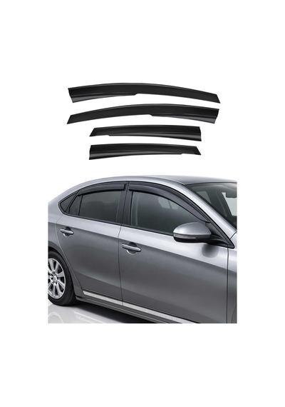 Kia Optima Sedan 2010-2015 Uyumlu Araca Özel Sport Style Akrilik Cam Rüzgarlığı Koyu Duman 4 Parça
