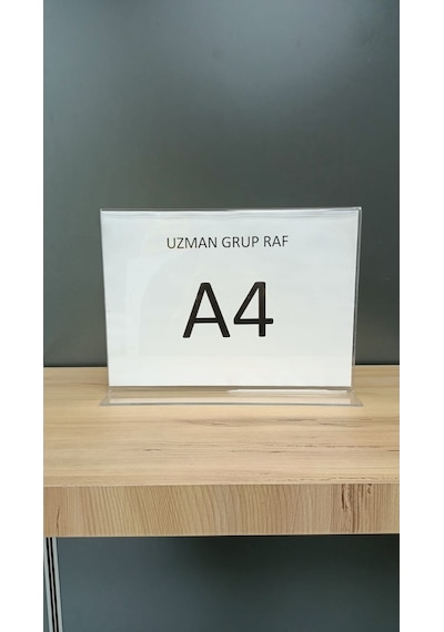 Uzmangrupraf Uzman Grup Raf A4 Pleksi Fiyat Etiketliği - 3'Lü Paket - T Tipi (523569134)