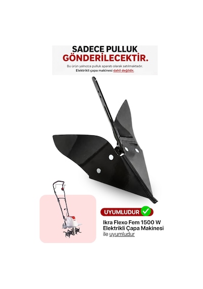 Ikra Flexo Fem 1500 W Elektrikli Çapa Makinesi Pulluğu (Sadece Pulluk Satışıdır)
