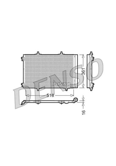 Peugeot 207 Klima Radyatoru 1.4 Hdi 2006-2012 Denso Dcn07013