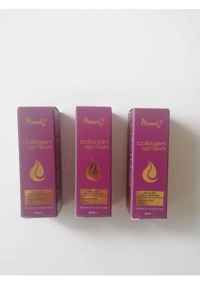 Tr Kolajen Gece Serumu, 30 Ml, 3'lü Set, Hyaluronik Asit Ve Vitamin C