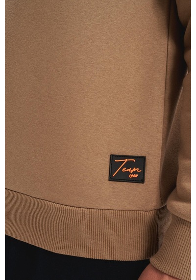 AR-MA Arma Erkek Regular Fit Basic 3 İplik Şardonlu Bisiklet Yaka Sweatshirt Pamuk Polyester Karışımlı K30124603302 Gri