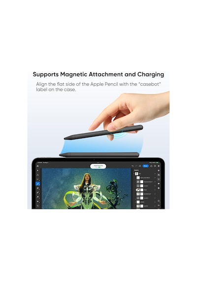Pencil Pro & Pencil 2. Nesil İçin Uyumlu Koruyucu Esnek Silikon Kılıf Kalem Değildir