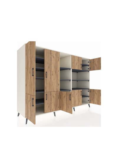 Kronos Dolap 14 Raflı 9 Kapaklı 220x59x163 Aytaşı-çam/antrasit Atlas Çam/antrasıt - Aytası Kronos Dolap 14 Raflı 9 Kapaklı 220x59x163 Aytaşı-çam/antrasit Atlas Çam/antrasıt - Aytası
