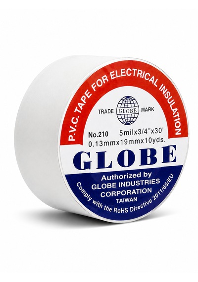 Globe 10 Lu Pvc Elektrik Bandı Beyaz İzolasyon Ve Dekoratif Sabitleme Bandı 10 Adet