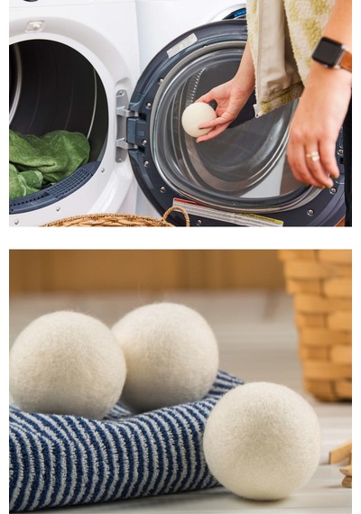 Organik Keçe Yün 3 Adet Xl Çamaşır Kurutma Topu, Çamaşır Yumuşatıcı 6kg Kurutma Makinası İçin Tr Diğer