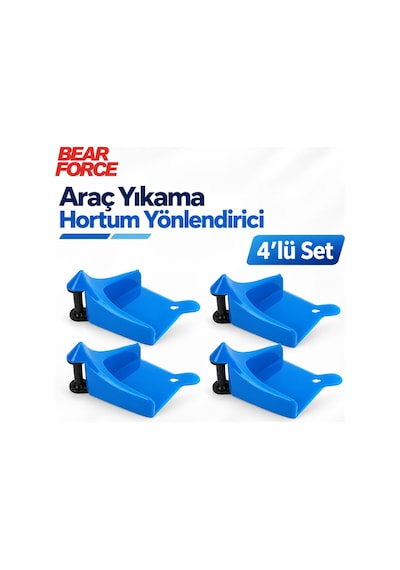 Robeve Bear Force 4 Adet Lastik Altı Hortum Yönlendirici 360 Döner Makaralı Araç Yıkama Hortum Dolanma Önleyici, Basınçlı Yıkama Ve Detailing Hortum Dolanma Önleyici Aparat